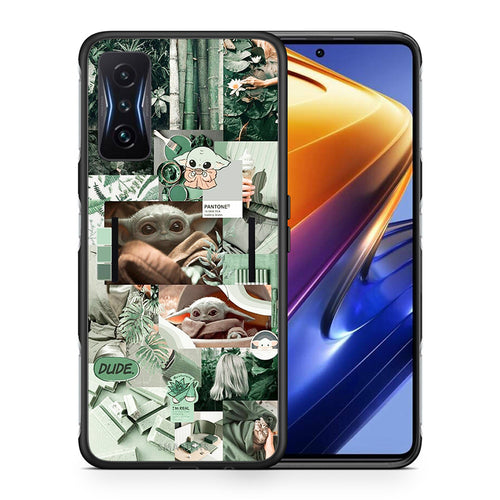 Θήκη Αγίου Βαλεντίνου Xiaomi Poco F4 GT Collage Dude από τη Smartfits με σχέδιο στο πίσω μέρος και μαύρο περίβλημα | Xiaomi Poco F4 GT Collage Dude case with colorful back and black bezels