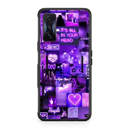 Xiaomi Poco F4 GT Collage Stay Wild Θήκη Αγίου Βαλεντίνου από τη Smartfits με σχέδιο στο πίσω μέρος και μαύρο περίβλημα | Smartphone case with colorful back and black bezels by Smartfits