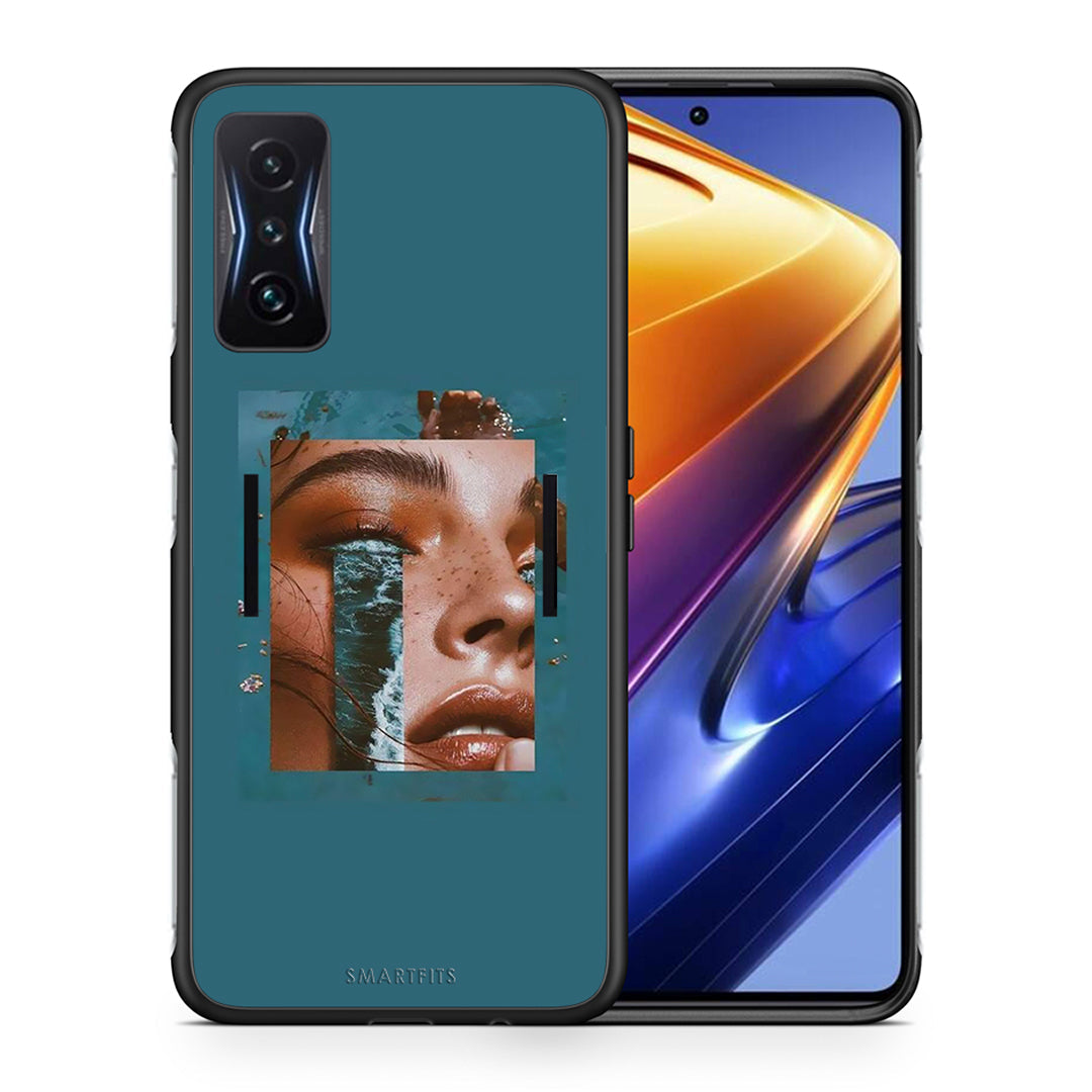 Θήκη Xiaomi Poco F4 GT Cry An Ocean από τη Smartfits με σχέδιο στο πίσω μέρος και μαύρο περίβλημα | Xiaomi Poco F4 GT Cry An Ocean case with colorful back and black bezels