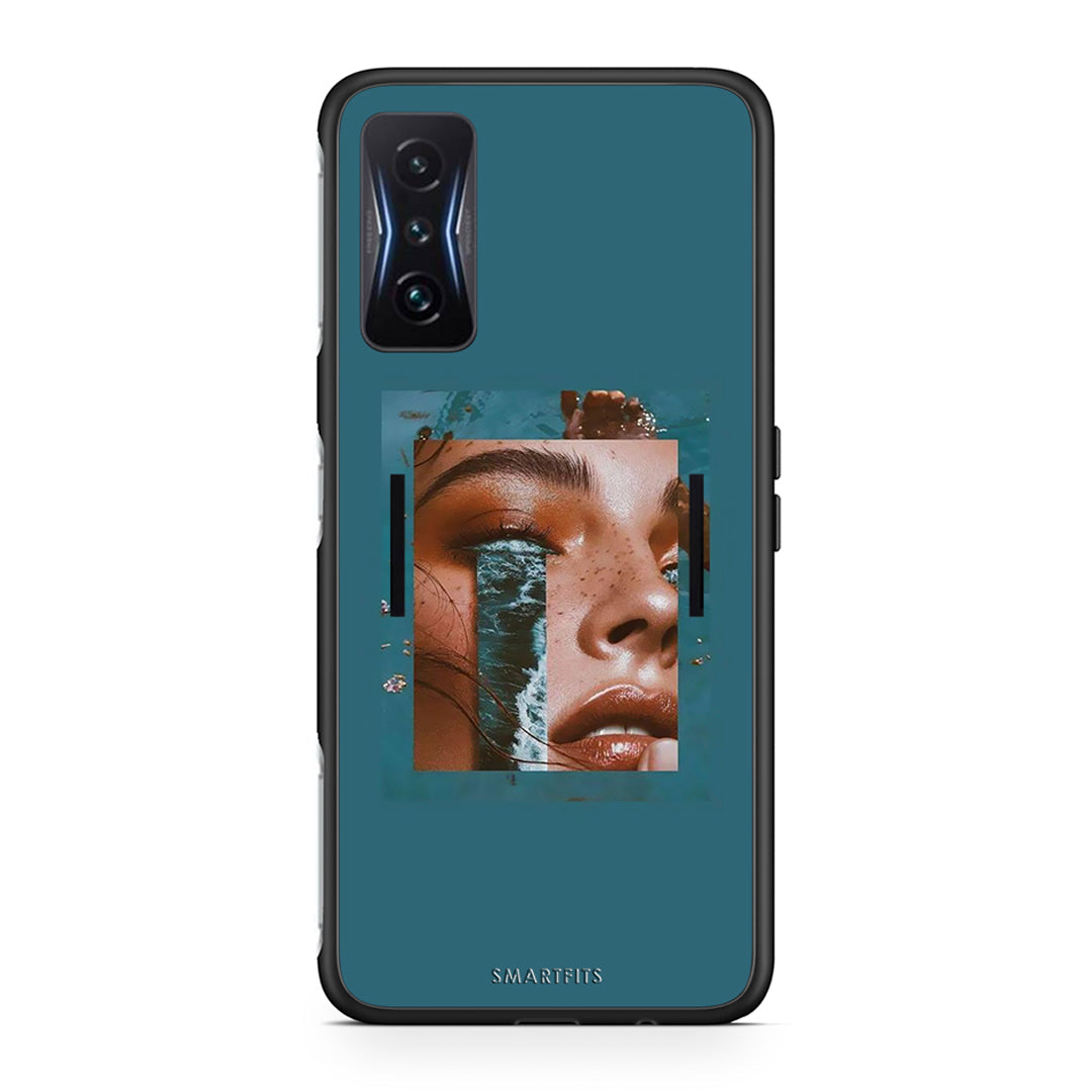 Xiaomi Poco F4 GT Cry An Ocean θήκη από τη Smartfits με σχέδιο στο πίσω μέρος και μαύρο περίβλημα | Smartphone case with colorful back and black bezels by Smartfits