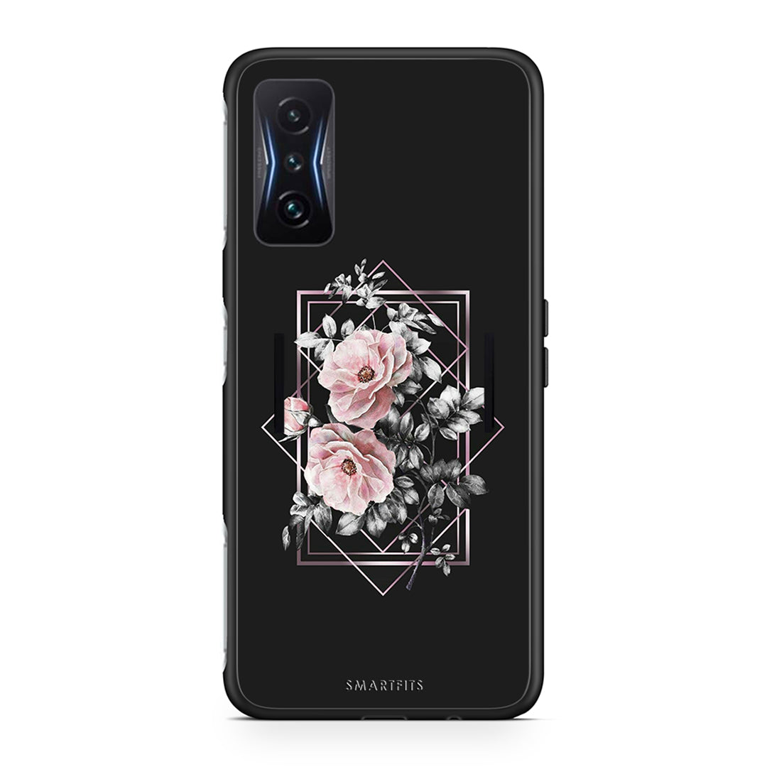 4 - Xiaomi Poco F4 GT Frame Flower case, cover, bumper