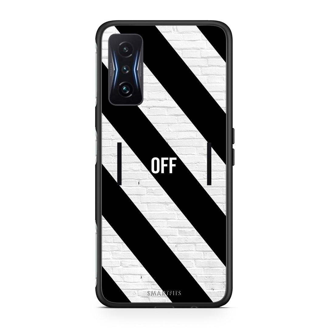 Xiaomi Poco F4 GT Get Off θήκη από τη Smartfits με σχέδιο στο πίσω μέρος και μαύρο περίβλημα | Smartphone case with colorful back and black bezels by Smartfits