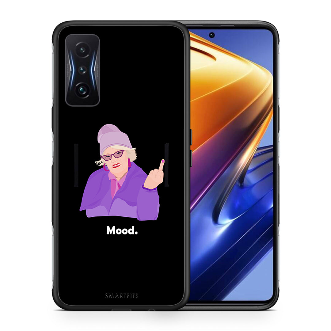 Θήκη Xiaomi Poco F4 GT Grandma Mood Black από τη Smartfits με σχέδιο στο πίσω μέρος και μαύρο περίβλημα | Xiaomi Poco F4 GT Grandma Mood Black case with colorful back and black bezels