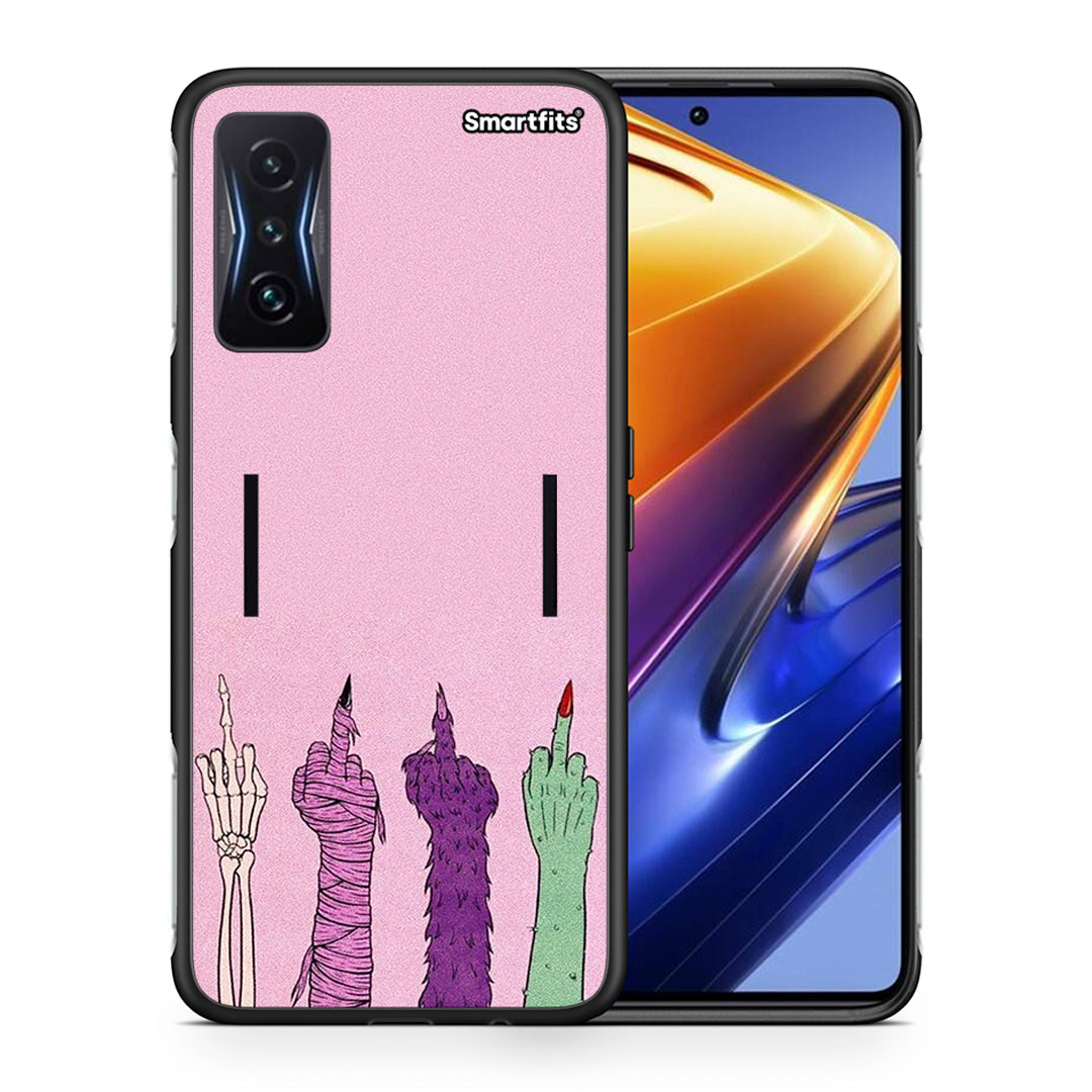 Θήκη Xiaomi Poco F4 GT Halloween Be A Lady από τη Smartfits με σχέδιο στο πίσω μέρος και μαύρο περίβλημα | Xiaomi Poco F4 GT Halloween Be A Lady case with colorful back and black bezels