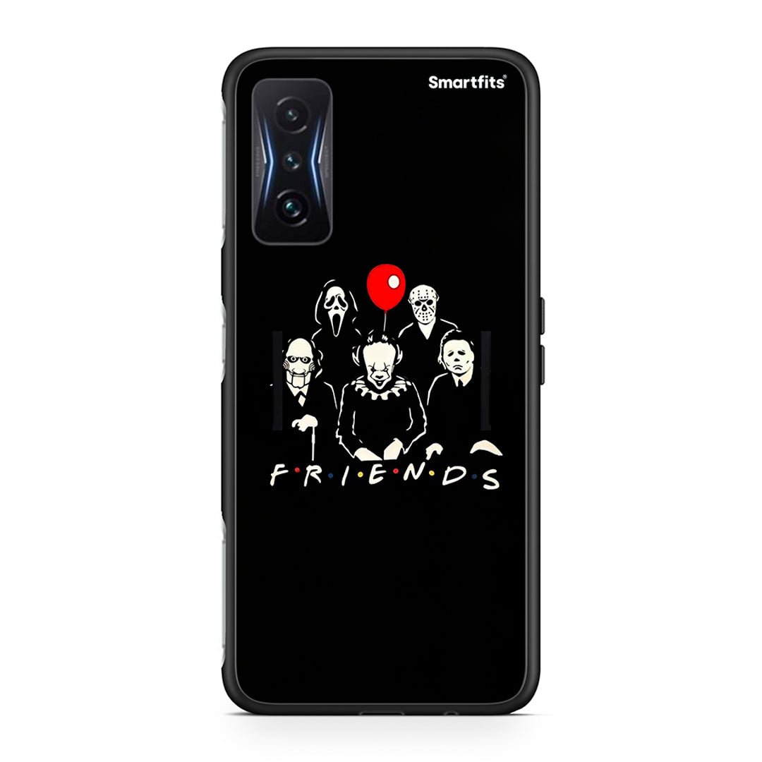 Xiaomi Poco F4 GT Halloween Friends θήκη από τη Smartfits με σχέδιο στο πίσω μέρος και μαύρο περίβλημα | Smartphone case with colorful back and black bezels by Smartfits