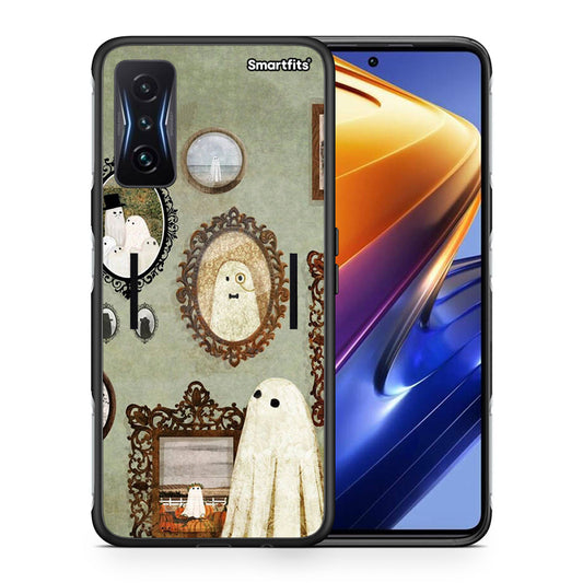 Θήκη Xiaomi Poco F4 GT Halloween Ghost Season από τη Smartfits με σχέδιο στο πίσω μέρος και μαύρο περίβλημα | Xiaomi Poco F4 GT Halloween Ghost Season case with colorful back and black bezels