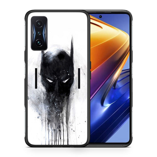 Θήκη Xiaomi Poco F4 GT Paint Bat Hero από τη Smartfits με σχέδιο στο πίσω μέρος και μαύρο περίβλημα | Xiaomi Poco F4 GT Paint Bat Hero case with colorful back and black bezels