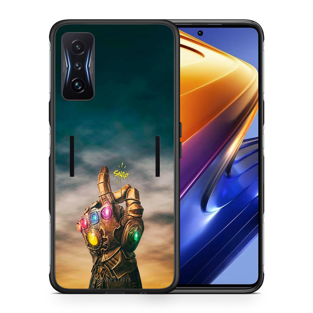 Θήκη Xiaomi Poco F4 GT Infinity Snap από τη Smartfits με σχέδιο στο πίσω μέρος και μαύρο περίβλημα | Xiaomi Poco F4 GT Infinity Snap case with colorful back and black bezels