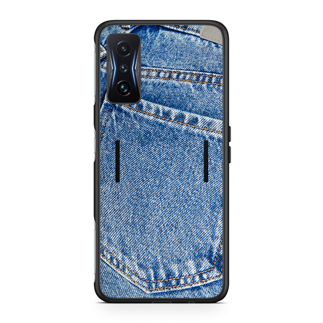 Xiaomi Poco F4 GT Jeans Pocket θήκη από τη Smartfits με σχέδιο στο πίσω μέρος και μαύρο περίβλημα | Smartphone case with colorful back and black bezels by Smartfits