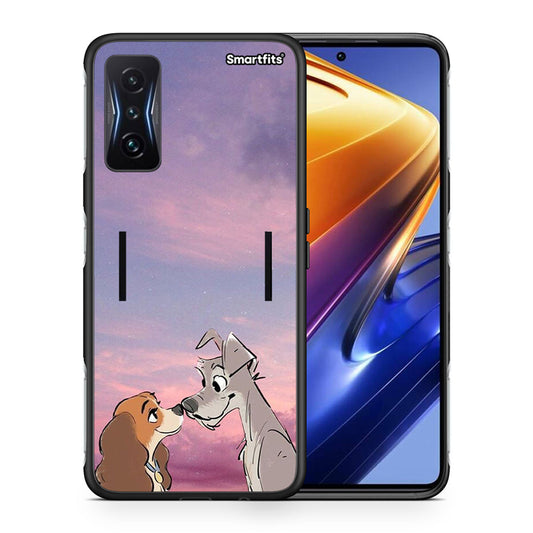 Θήκη Xiaomi Poco F4 GT Lady And Tramp από τη Smartfits με σχέδιο στο πίσω μέρος και μαύρο περίβλημα | Xiaomi Poco F4 GT Lady And Tramp case with colorful back and black bezels