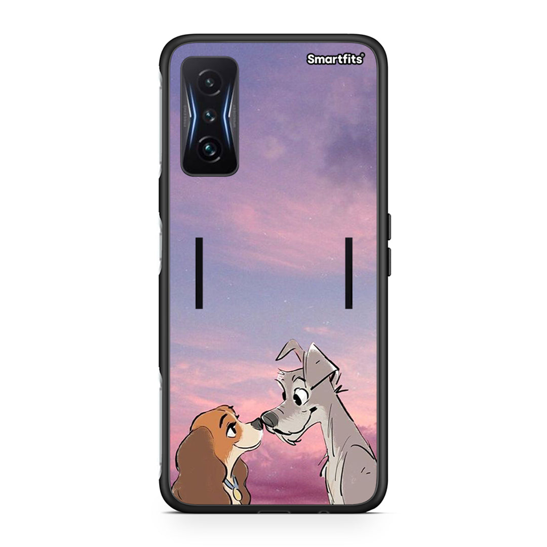 Xiaomi Poco F4 GT Lady And Tramp θήκη από τη Smartfits με σχέδιο στο πίσω μέρος και μαύρο περίβλημα | Smartphone case with colorful back and black bezels by Smartfits