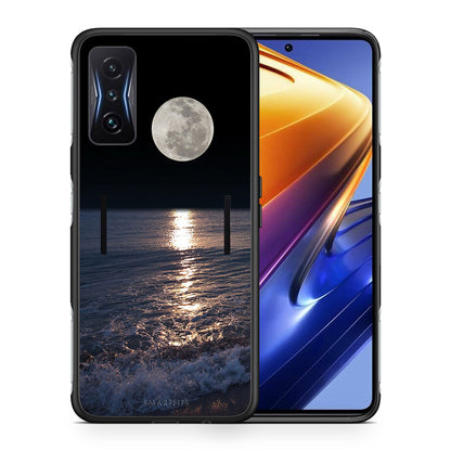 Θήκη Xiaomi Poco F4 GT Moon Landscape από τη Smartfits με σχέδιο στο πίσω μέρος και μαύρο περίβλημα | Xiaomi Poco F4 GT Moon Landscape case with colorful back and black bezels