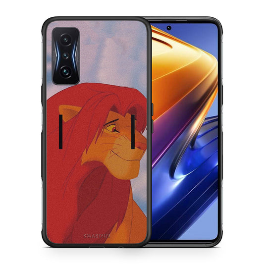 Θήκη Αγίου Βαλεντίνου Xiaomi Poco F4 GT Lion Love 1 από τη Smartfits με σχέδιο στο πίσω μέρος και μαύρο περίβλημα | Xiaomi Poco F4 GT Lion Love 1 case with colorful back and black bezels