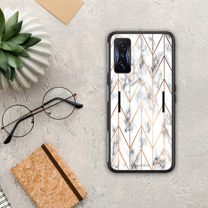 Marble Gold Geometric - Xiaomi Poco F4 GT θήκη