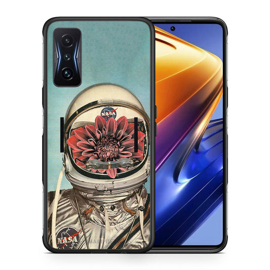 Θήκη Xiaomi Poco F4 GT Nasa Bloom από τη Smartfits με σχέδιο στο πίσω μέρος και μαύρο περίβλημα | Xiaomi Poco F4 GT Nasa Bloom case with colorful back and black bezels