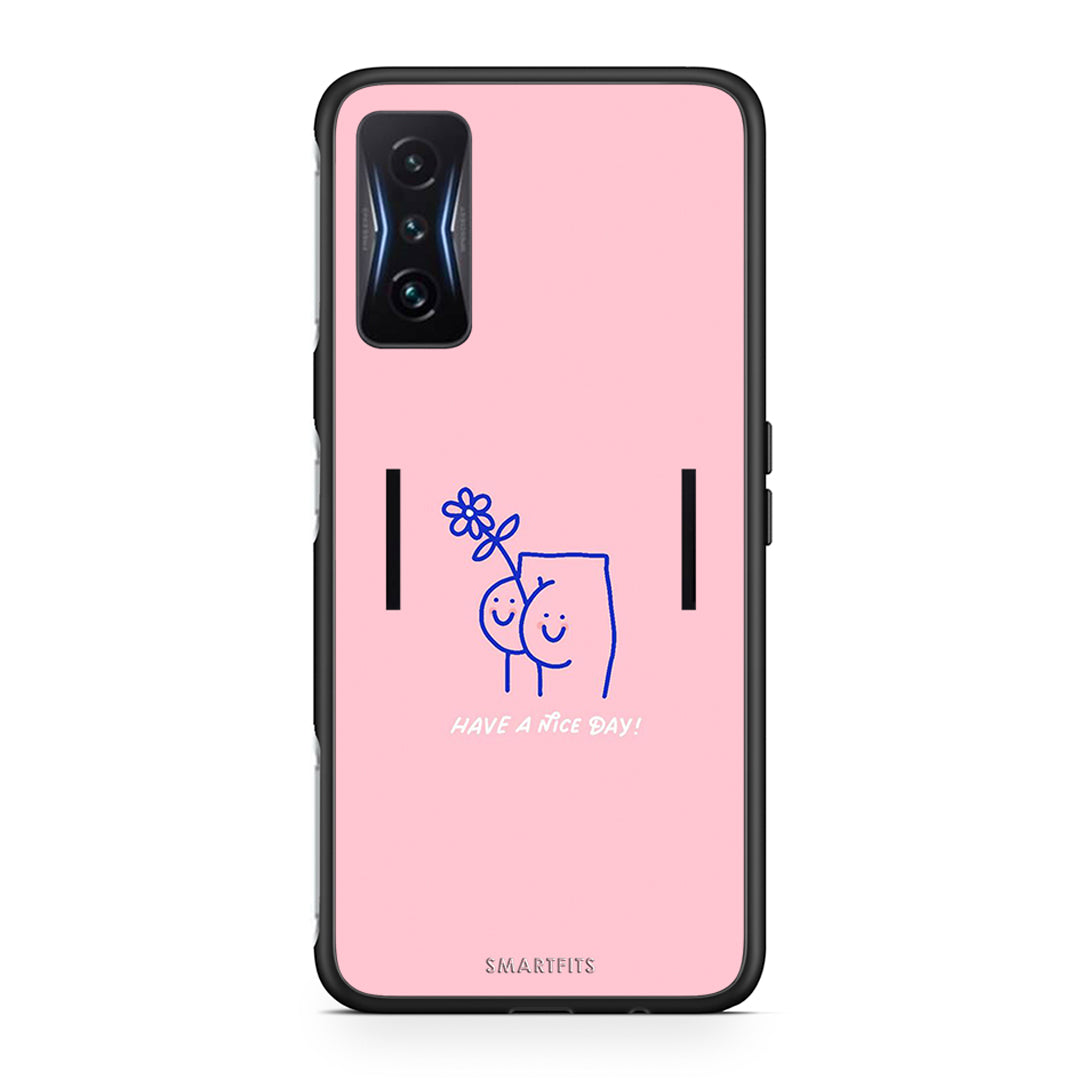 Xiaomi Poco F4 GT Nice Day θήκη από τη Smartfits με σχέδιο στο πίσω μέρος και μαύρο περίβλημα | Smartphone case with colorful back and black bezels by Smartfits