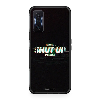 Xiaomi Poco F4 GT OMG ShutUp θήκη από τη Smartfits με σχέδιο στο πίσω μέρος και μαύρο περίβλημα | Smartphone case with colorful back and black bezels by Smartfits