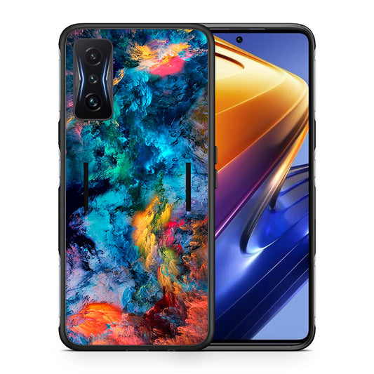 Θήκη Xiaomi Poco F4 GT Crayola Paint από τη Smartfits με σχέδιο στο πίσω μέρος και μαύρο περίβλημα | Xiaomi Poco F4 GT Crayola Paint case with colorful back and black bezels