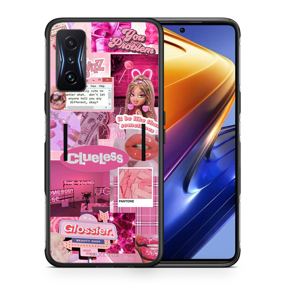 Θήκη Αγίου Βαλεντίνου Xiaomi Poco F4 GT Pink Love από τη Smartfits με σχέδιο στο πίσω μέρος και μαύρο περίβλημα | Xiaomi Poco F4 GT Pink Love case with colorful back and black bezels