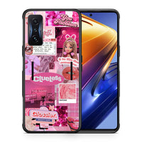 Thumbnail for Θήκη Αγίου Βαλεντίνου Xiaomi Poco F4 GT Pink Love από τη Smartfits με σχέδιο στο πίσω μέρος και μαύρο περίβλημα | Xiaomi Poco F4 GT Pink Love case with colorful back and black bezels