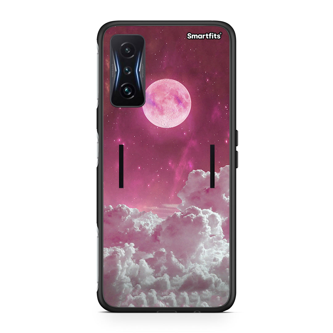 Xiaomi Poco F4 GT Pink Moon θήκη από τη Smartfits με σχέδιο στο πίσω μέρος και μαύρο περίβλημα | Smartphone case with colorful back and black bezels by Smartfits