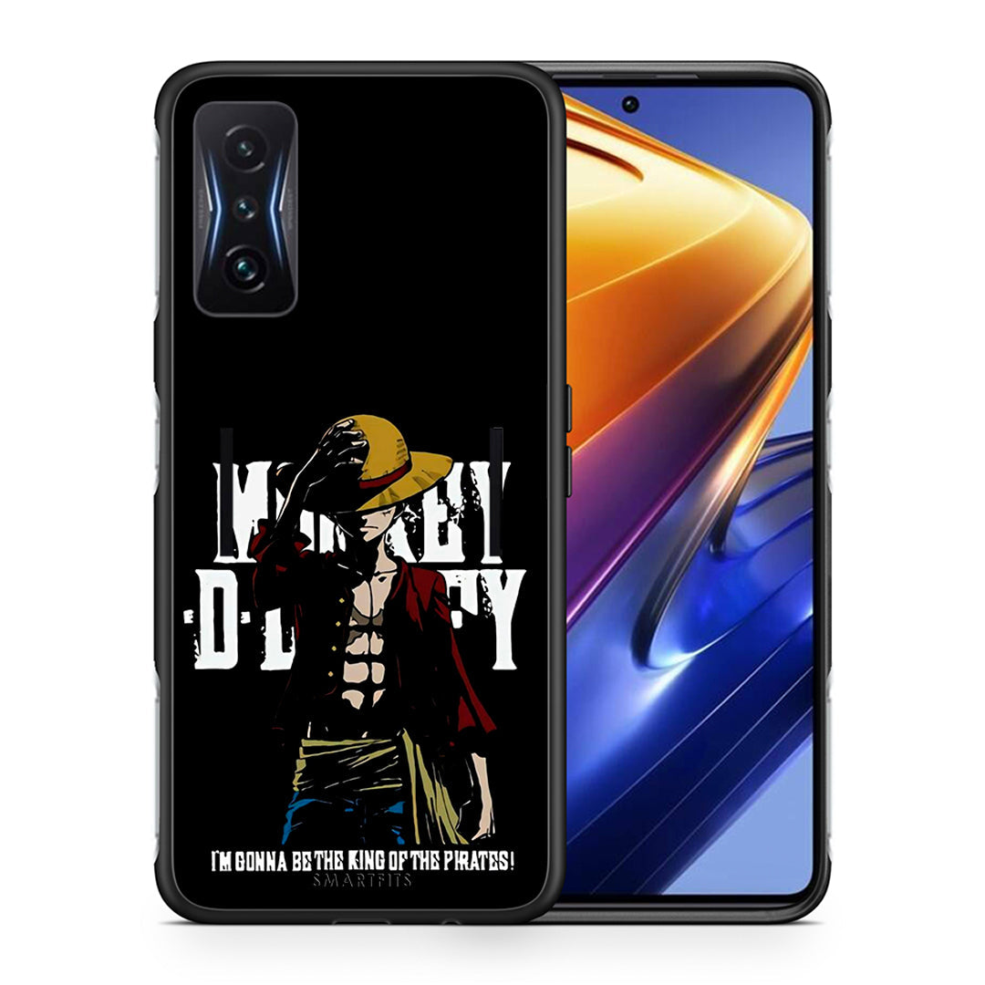 Θήκη Xiaomi Poco F4 GT Pirate King από τη Smartfits με σχέδιο στο πίσω μέρος και μαύρο περίβλημα | Xiaomi Poco F4 GT Pirate King case with colorful back and black bezels