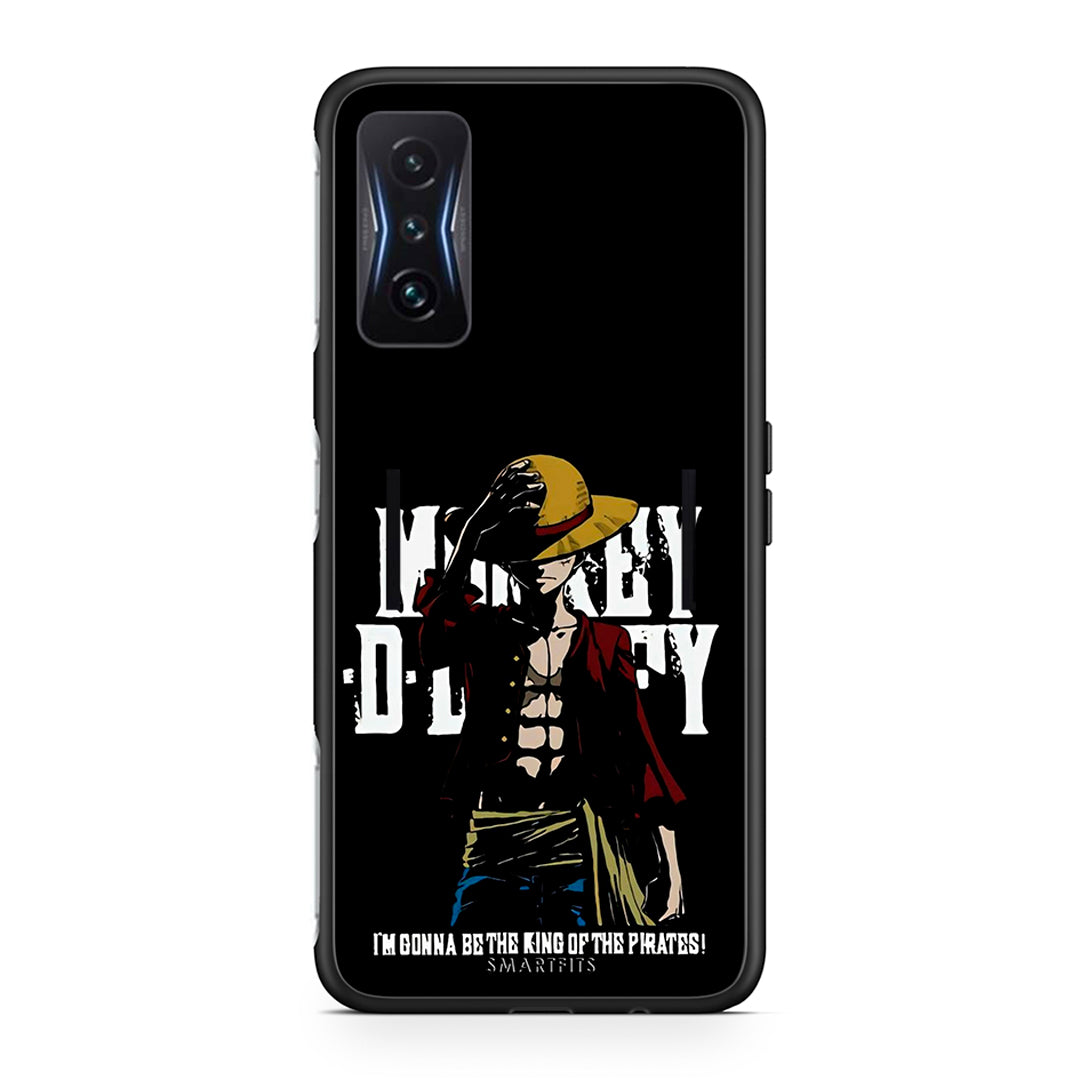 Xiaomi Poco F4 GT Pirate King θήκη από τη Smartfits με σχέδιο στο πίσω μέρος και μαύρο περίβλημα | Smartphone case with colorful back and black bezels by Smartfits