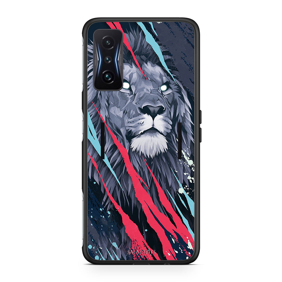 4 - Xiaomi Poco F4 GT Lion Designer PopArt case, cover, bumper