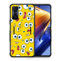 Thumbnail for Θήκη Xiaomi Poco F4 GT Sponge PopArt από τη Smartfits με σχέδιο στο πίσω μέρος και μαύρο περίβλημα | Xiaomi Poco F4 GT Sponge PopArt case with colorful back and black bezels