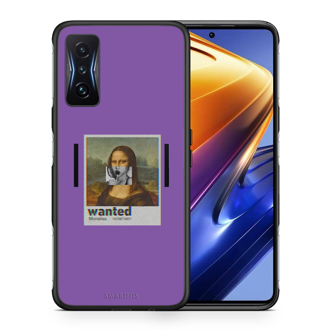 Θήκη Xiaomi Poco F4 GT Monalisa Popart από τη Smartfits με σχέδιο στο πίσω μέρος και μαύρο περίβλημα | Xiaomi Poco F4 GT Monalisa Popart case with colorful back and black bezels