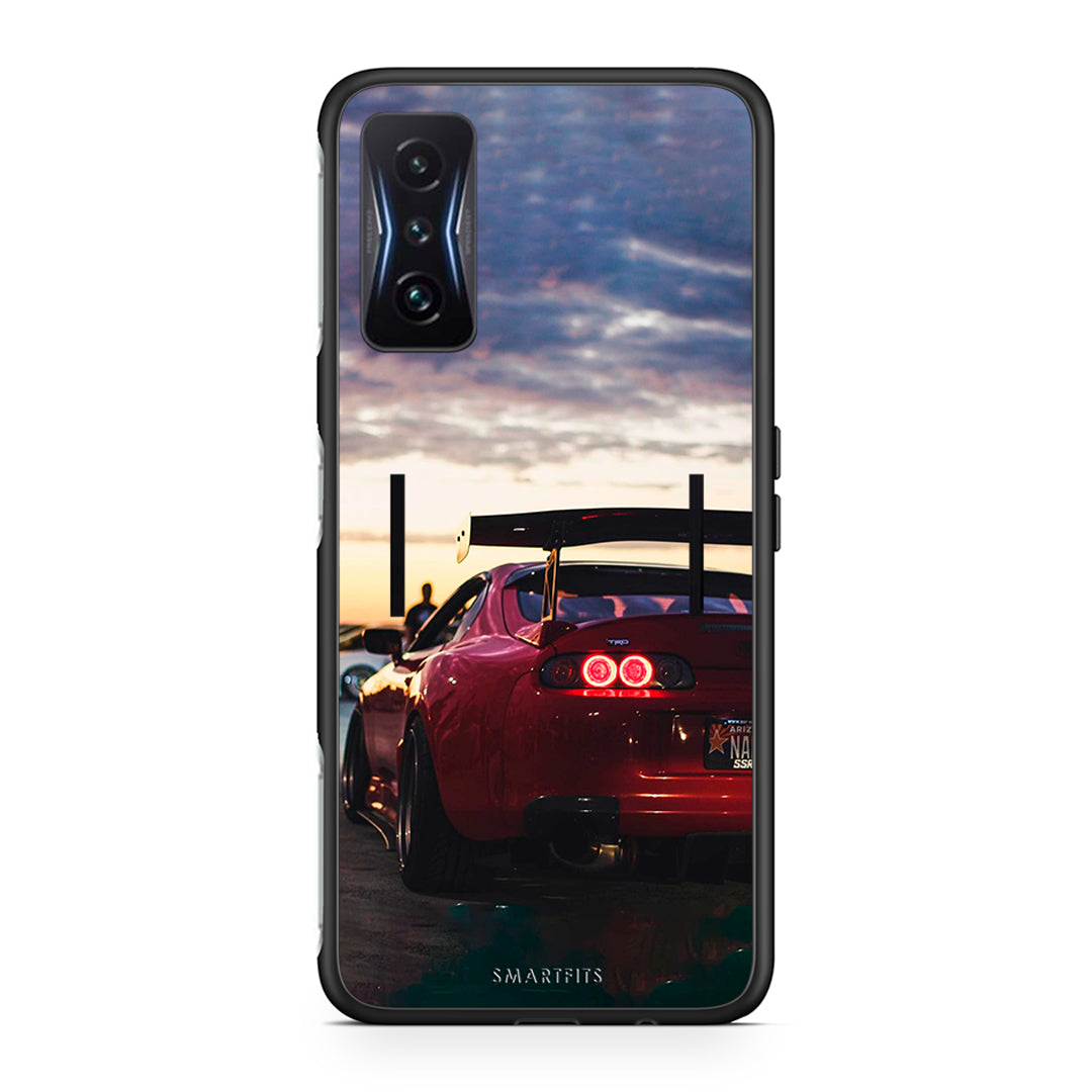 Xiaomi Poco F4 GT Racing Supra θήκη από τη Smartfits με σχέδιο στο πίσω μέρος και μαύρο περίβλημα | Smartphone case with colorful back and black bezels by Smartfits