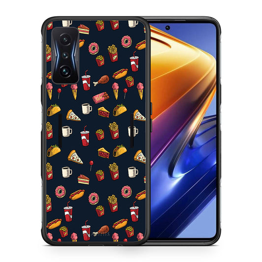 Θήκη Xiaomi Poco F4 GT Hungry Random από τη Smartfits με σχέδιο στο πίσω μέρος και μαύρο περίβλημα | Xiaomi Poco F4 GT Hungry Random case with colorful back and black bezels