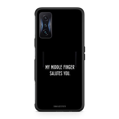 Xiaomi Poco F4 GT Salute θήκη από τη Smartfits με σχέδιο στο πίσω μέρος και μαύρο περίβλημα | Smartphone case with colorful back and black bezels by Smartfits