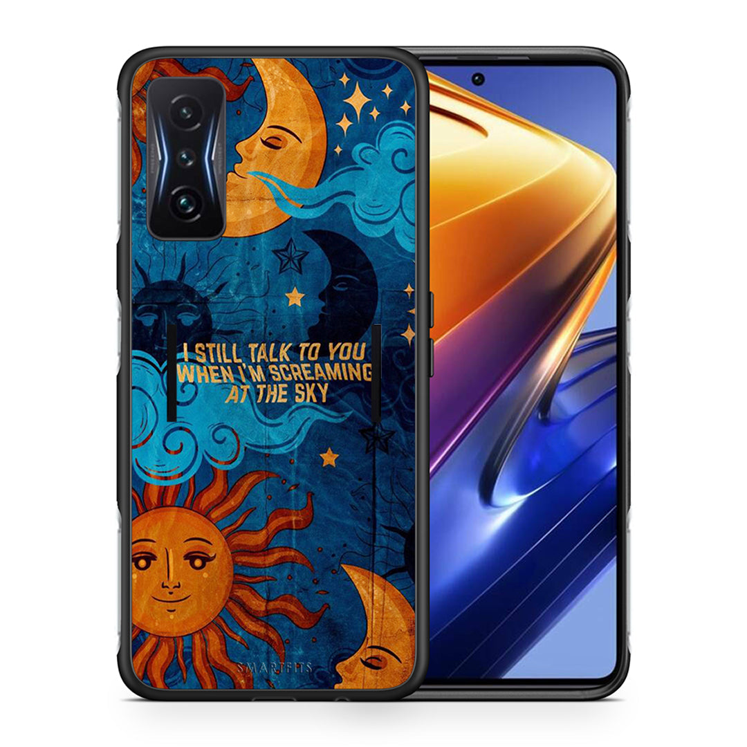Θήκη Xiaomi Poco F4 GT Screaming Sky από τη Smartfits με σχέδιο στο πίσω μέρος και μαύρο περίβλημα | Xiaomi Poco F4 GT Screaming Sky case with colorful back and black bezels
