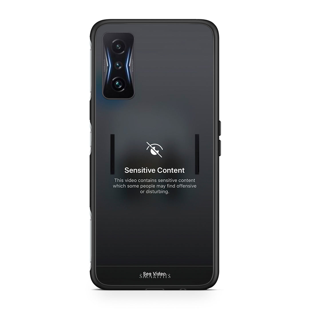 Xiaomi Poco F4 GT Sensitive Content θήκη από τη Smartfits με σχέδιο στο πίσω μέρος και μαύρο περίβλημα | Smartphone case with colorful back and black bezels by Smartfits