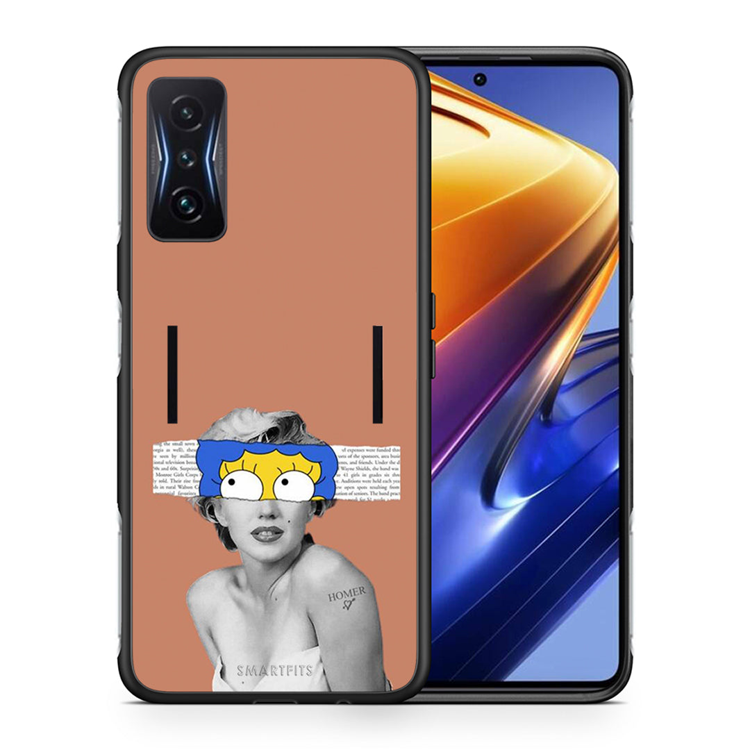 Θήκη Xiaomi Poco F4 GT Sim Merilyn από τη Smartfits με σχέδιο στο πίσω μέρος και μαύρο περίβλημα | Xiaomi Poco F4 GT Sim Merilyn case with colorful back and black bezels