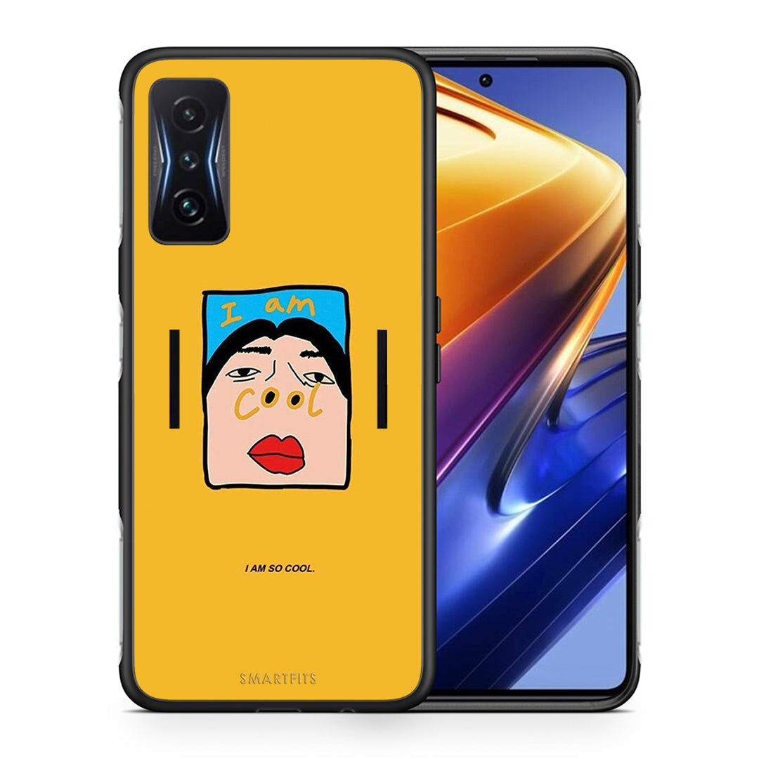 Θήκη Αγίου Βαλεντίνου Xiaomi Poco F4 GT So Cool από τη Smartfits με σχέδιο στο πίσω μέρος και μαύρο περίβλημα | Xiaomi Poco F4 GT So Cool case with colorful back and black bezels
