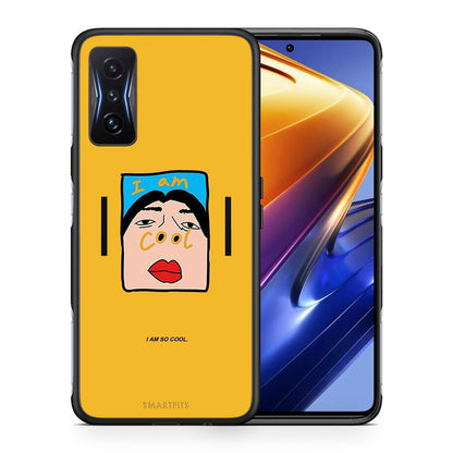 Θήκη Αγίου Βαλεντίνου Xiaomi Poco F4 GT So Cool από τη Smartfits με σχέδιο στο πίσω μέρος και μαύρο περίβλημα | Xiaomi Poco F4 GT So Cool case with colorful back and black bezels