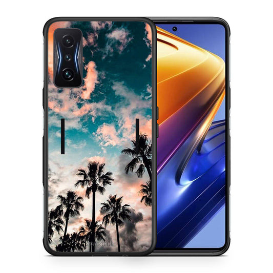 Θήκη Xiaomi Poco F4 GT Sky Summer από τη Smartfits με σχέδιο στο πίσω μέρος και μαύρο περίβλημα | Xiaomi Poco F4 GT Sky Summer case with colorful back and black bezels
