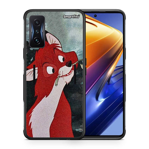 Θήκη Xiaomi Poco F4 GT Tod And Vixey Love 1 από τη Smartfits με σχέδιο στο πίσω μέρος και μαύρο περίβλημα | Xiaomi Poco F4 GT Tod And Vixey Love 1 case with colorful back and black bezels