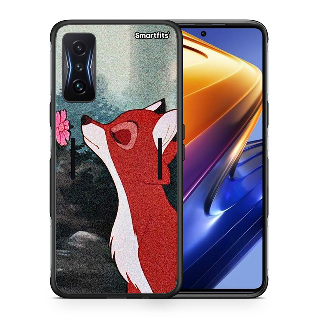 Θήκη Xiaomi Poco F4 GT Tod And Vixey Love 2 από τη Smartfits με σχέδιο στο πίσω μέρος και μαύρο περίβλημα | Xiaomi Poco F4 GT Tod And Vixey Love 2 case with colorful back and black bezels
