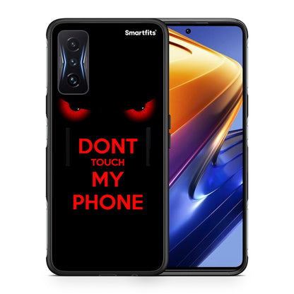 Θήκη Xiaomi Poco F4 GT Touch My Phone από τη Smartfits με σχέδιο στο πίσω μέρος και μαύρο περίβλημα | Xiaomi Poco F4 GT Touch My Phone case with colorful back and black bezels