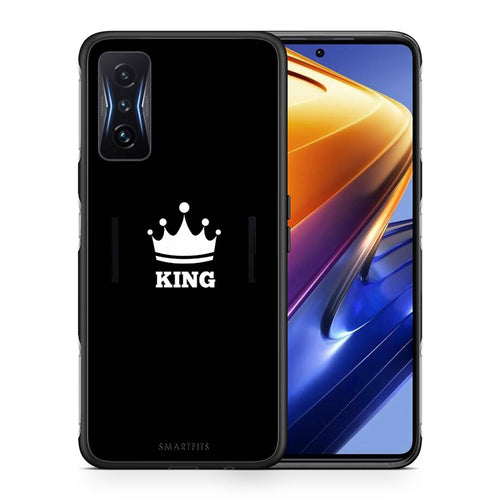 Θήκη Xiaomi Poco F4 GT King Valentine από τη Smartfits με σχέδιο στο πίσω μέρος και μαύρο περίβλημα | Xiaomi Poco F4 GT King Valentine case with colorful back and black bezels