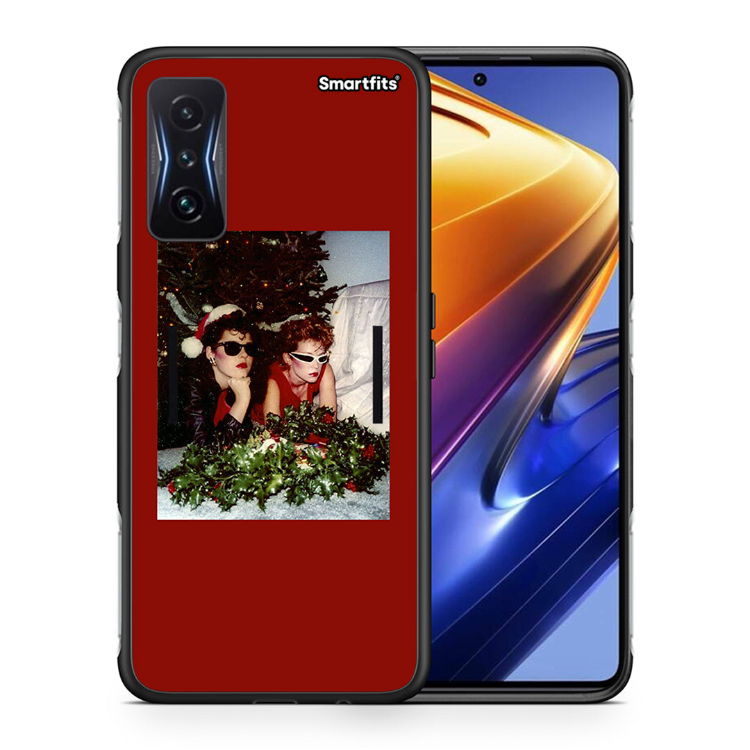 Θήκη Xiaomi Poco F4 GT Waiting For Xmas από τη Smartfits με σχέδιο στο πίσω μέρος και μαύρο περίβλημα | Xiaomi Poco F4 GT Waiting For Xmas case with colorful back and black bezels