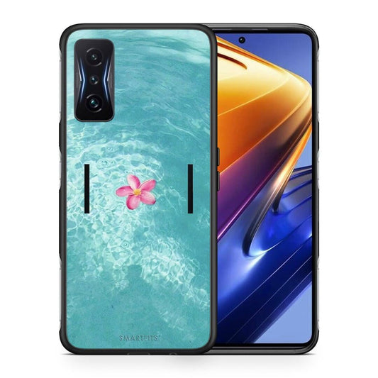 Θήκη Xiaomi Poco F4 GT Water Flower από τη Smartfits με σχέδιο στο πίσω μέρος και μαύρο περίβλημα | Xiaomi Poco F4 GT Water Flower case with colorful back and black bezels