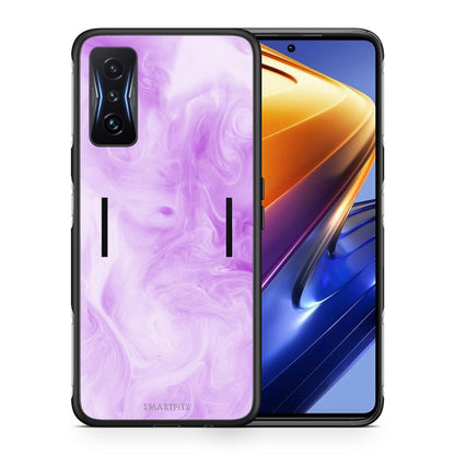 Θήκη Xiaomi Poco F4 GT Lavender Watercolor από τη Smartfits με σχέδιο στο πίσω μέρος και μαύρο περίβλημα | Xiaomi Poco F4 GT Lavender Watercolor case with colorful back and black bezels