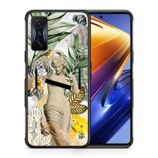 Θήκη Xiaomi Poco F4 GT Woman Statue από τη Smartfits με σχέδιο στο πίσω μέρος και μαύρο περίβλημα | Xiaomi Poco F4 GT Woman Statue case with colorful back and black bezels