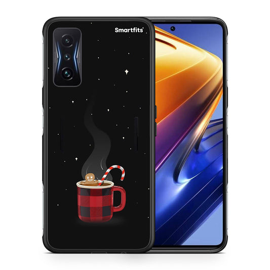 Θήκη Xiaomi Poco F4 GT Xmas Bathing από τη Smartfits με σχέδιο στο πίσω μέρος και μαύρο περίβλημα | Xiaomi Poco F4 GT Xmas Bathing case with colorful back and black bezels