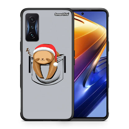 Θήκη Xiaomi Poco F4 GT Xmas Zzzz από τη Smartfits με σχέδιο στο πίσω μέρος και μαύρο περίβλημα | Xiaomi Poco F4 GT Xmas Zzzz case with colorful back and black bezels