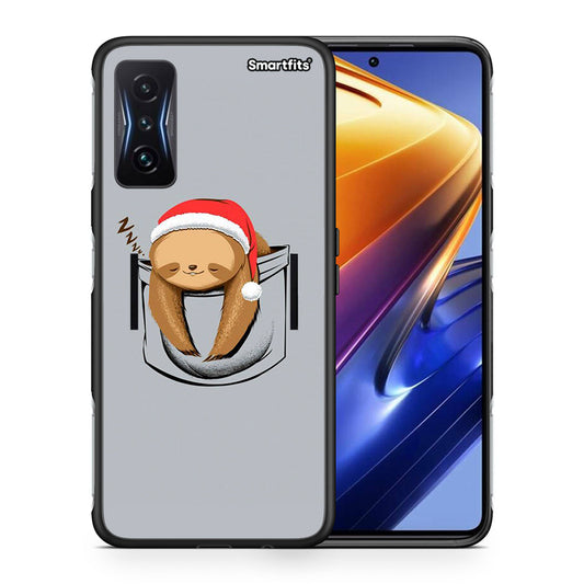 Θήκη Xiaomi Poco F4 GT Xmas Zzzz από τη Smartfits με σχέδιο στο πίσω μέρος και μαύρο περίβλημα | Xiaomi Poco F4 GT Xmas Zzzz case with colorful back and black bezels